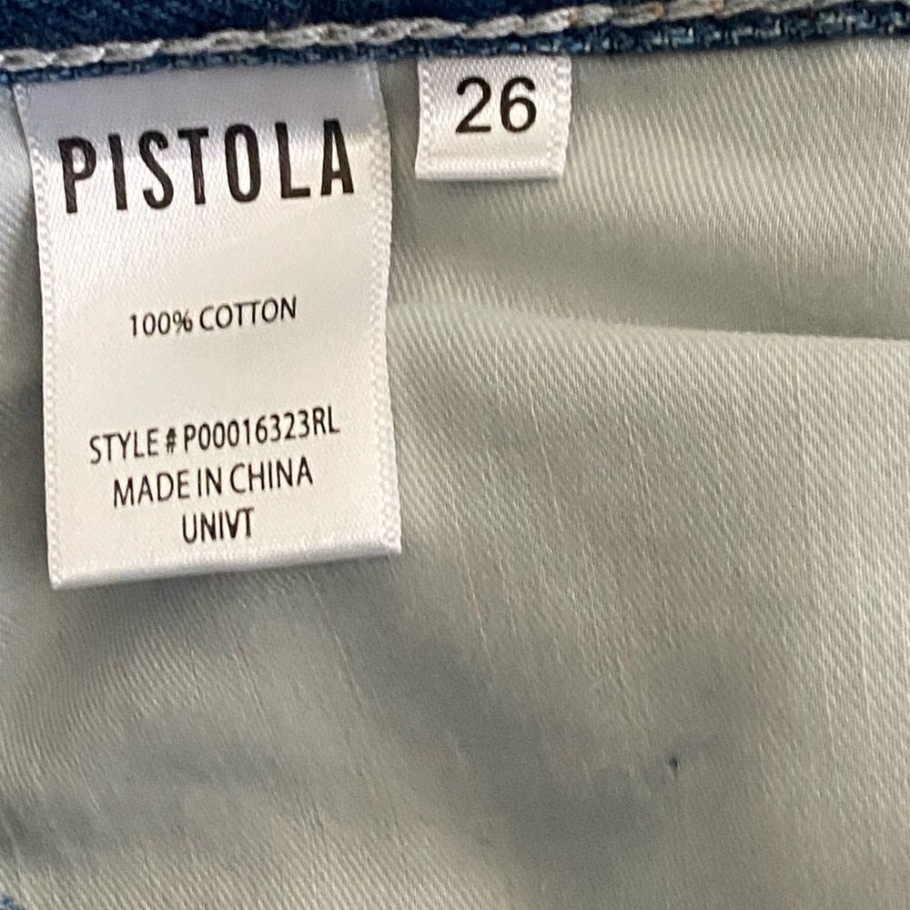 NEW Pistola Cassie Crop Super High Rise Straight in University Wash Size: 26 - Picture 5 of 8